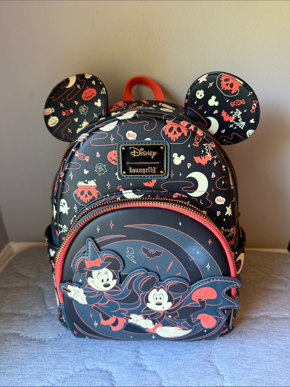 Loungefly Disney Minnie & Mickey Halloween Mini Backpack